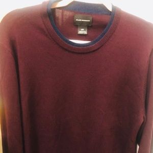 Club Monaco men’s wool double collar sweater